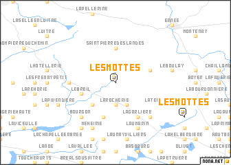map of Les Mottes