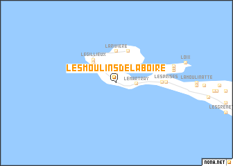 map of Les Moulins de la Boire