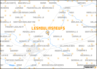 map of Les Moulins Neufs