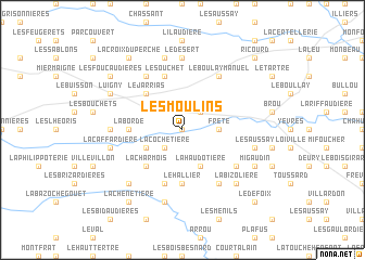 map of Les Moulins