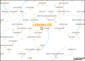 map of Les Moulins