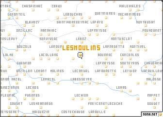 map of Les Moulins