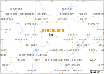 map of Les Moulons