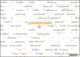 map of Les Mouricours