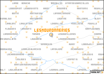 map of Les Mouronneries