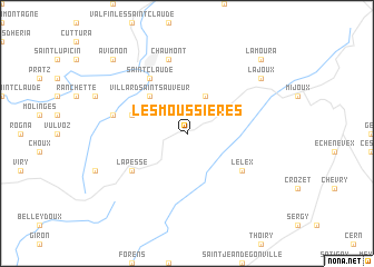 map of Les Moussières