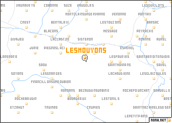 map of Les Mouyons