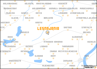 map of Leśna Jania