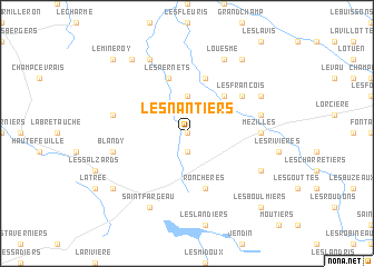 map of Les Nantiers