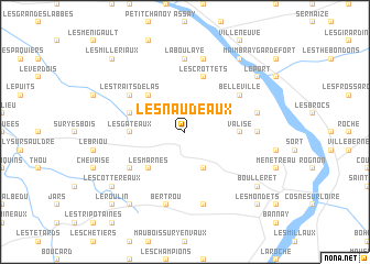 map of Les Naudeaux