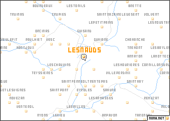 map of Les Nauds