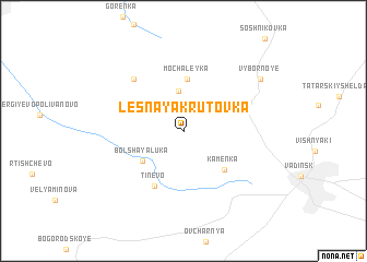 map of Lesnaya Krutovka