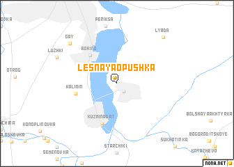 map of Lesnaya Opushka