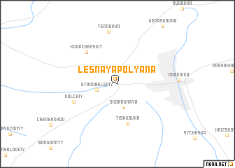 map of Lesnaya Polyana