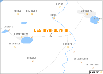 map of Lesnaya Polyana