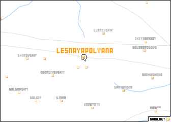 map of Lesnaya Polyana