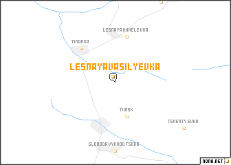 map of Lesnaya Vasil\