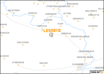 map of Lesnaya