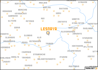 map of Lesnaya