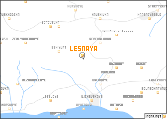 map of Lesnaya