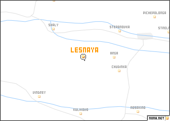 map of Lesnaya