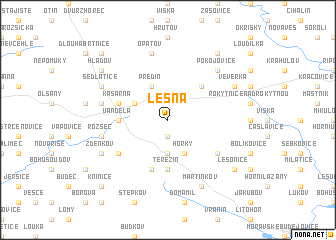 map of Lesná