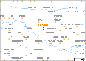 map of Lesná