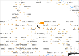 map of Leśna