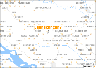 map of Lesné Kračany