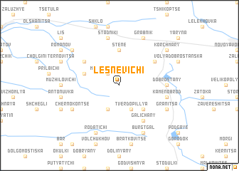 map of Lesnevichi