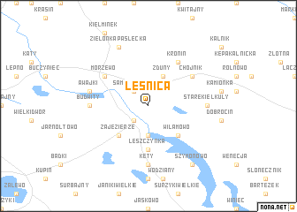 map of Leśnica