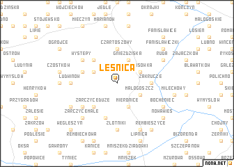 map of Leśnica