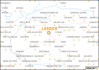 map of Leśnica