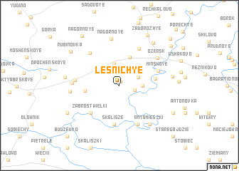 map of Lesnichʼye