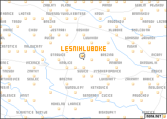 map of Lesní Hluboké
