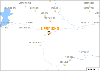 map of Lesnikha