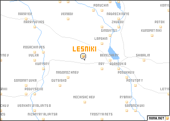 map of Lesʼniki