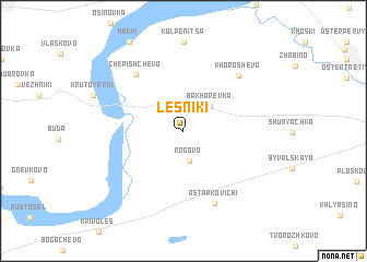 map of Lesniki