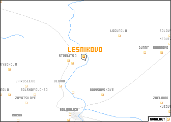 map of Lesnikovo