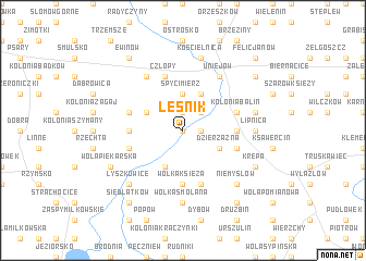 map of Leśnik