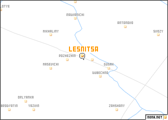 map of Lesʼnitsa