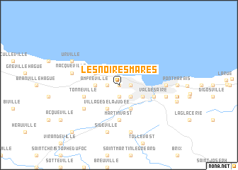 map of Les Noires Mares