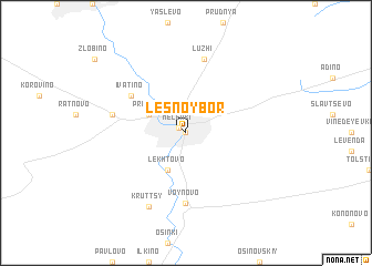 map of Lesnoy Bor