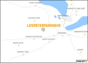 map of Lesnoye Ardashevo