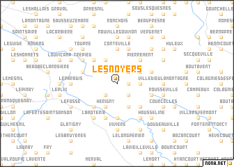 map of Les Noyers