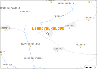 map of Lesnoye Ukolovo