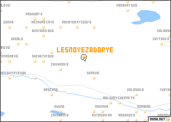 map of Lesnoye Zador\