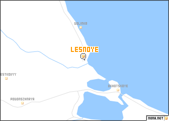 map of Lesnoye