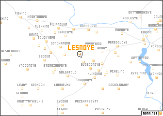 map of Lesnoye