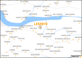 map of Lesnoye